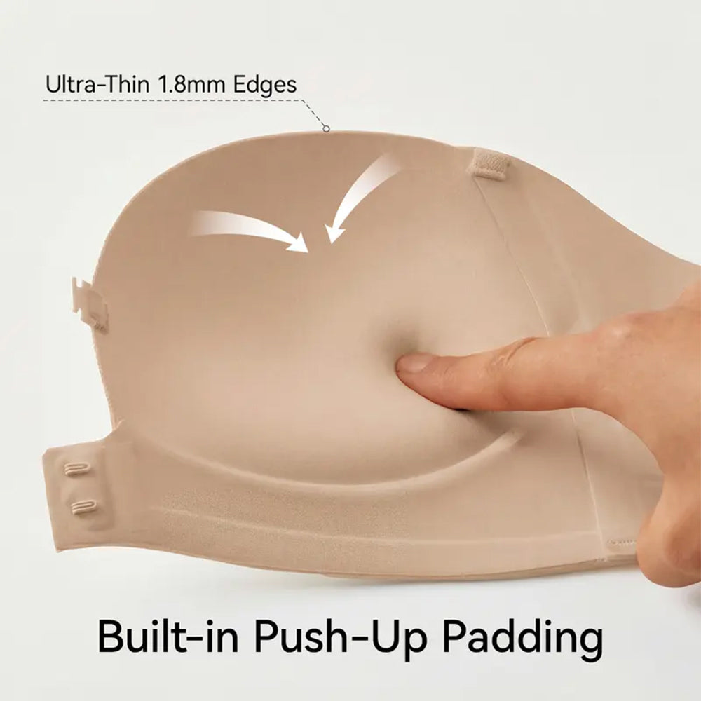 Strapless Front Closure Push-Up Bra
